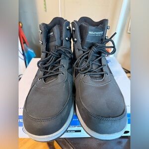 Weatherproof Men's Black Lace-Up Boots